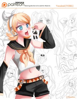 Free Hentai Western Gallery: [Saintxtail]  Vocaloid sketch pack