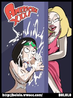 Violent strap on sex American dad e hentai comics