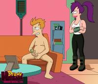 Futurama fry fuck leela co