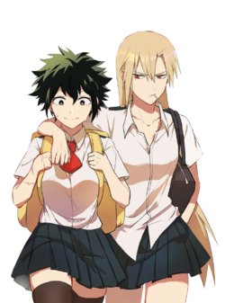 Mostly Bakugo Genderbend