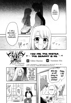 [Kalmia (Hiroyama Hiroshi)] You Are the Master, the Servant is Me (Fate/Stay Night) [English] {Rin}