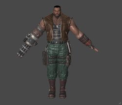 [J.A.] FF7 Remake | Barret Reference