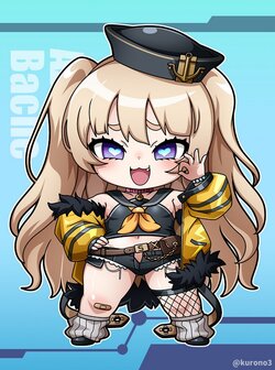 Bache (Azur Lane) and Chibi _ Danbooru