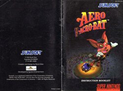 Aero The Acro Bat (1993) - SNES Manual