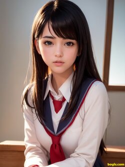 [AI generated] Pure schoolgirl