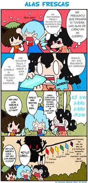 [Karaage Tarou] Touhou 4 koma (Touhou Project) [Spanish] {Danmaku Project}