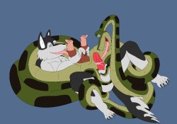 [mechajack] Furry Gay Kaa Comic (The Jungle Book) [Ongoing]