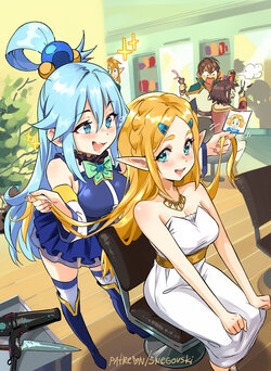 [Snegovski] Aqua's Beauty Salon (Twilight Princess, KonoSuba)