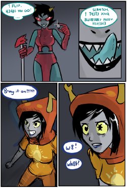 Terezi/Vriska Comic by Lemon Font