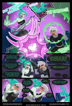 [Hermit Moth] Clashing with Ember McLaine (Danny Phantom)