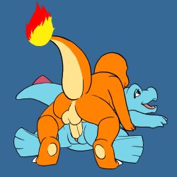 [black-kitten] Charmander & Totodile (Pokemon)