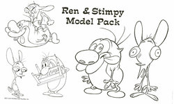 Ren and Stimpy Model Sheets Settei Settings Materials