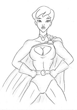 [PookieArt] Powergirl DCAU (JLA)