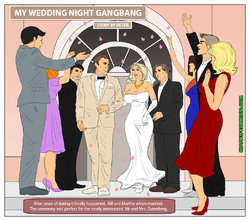 [HotWifeComics] My Wedding Night Gangbang