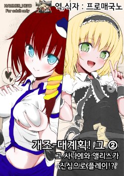 (SC58) [HAMMER_HEAD (Makabe Gorou)] Kaijou Gentei Bon! Sono 2 - Ano Sanae to Alice no Gachi Ero Play!? (Touhou Project) [Korean]