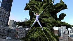 [Tsumayoji] blue ultrawoman vs giant tree