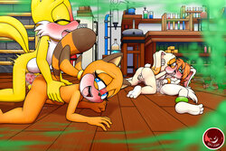 [DEXstar] Tails having Fun with Marine, Cream, and Milla + Extras