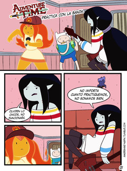 [Inkershike] Practica con la banda (Adventure time) [Spanish]