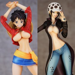 [Figures] Monkey D. Luffy & Trafalgar Law IRO One Piece Figures