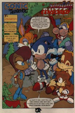 Sonic parody comic