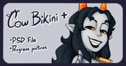 [A-Gal] Cow Bikini (Homestuck)