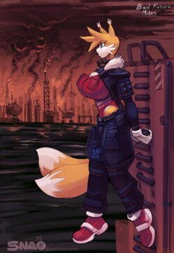 [Snao] Tails Pilot oil ocean (Sonic the Hedgehog)