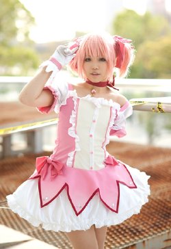 [ cosplay ] uriu  madoka kaname