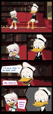 [Night Cox] DuckTales - Bored Donald & Lena / Lena x Magica