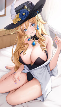 [Arayuki] Navia Mimikaki | Navia Lap Pillow (Genshin Impact)