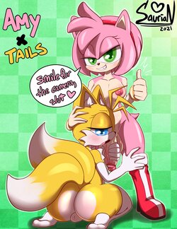 [Saurian] Amy x Tails (Sonic The Hedgehog)