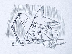 [Dogear (Inumimi Moeta)] Writting in The Middle of the Night is Nothing (Zootopia)