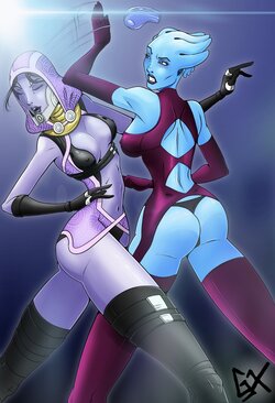 [Genex] Liara x Tali (Mass Effect)