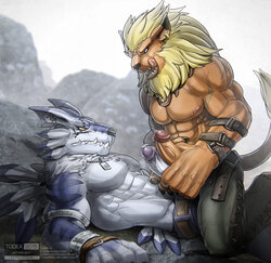 [Todex] Leomon + WereGarurumon (Digimon)