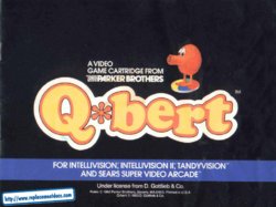 Q*bert (Intellivision) Game Manual