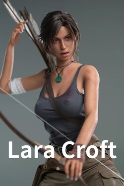 Gameladydoll Lara Croft 166cm E Cup Silicone Doll (Movable Jaw Version)