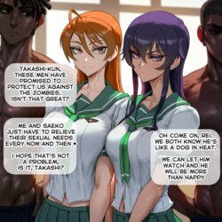 [Potions] Saeko and Rei from Highschool of the Dead [AI Generated]