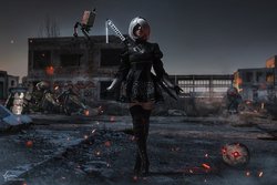 2B (NieR: Automata) by Roxolana Ridel