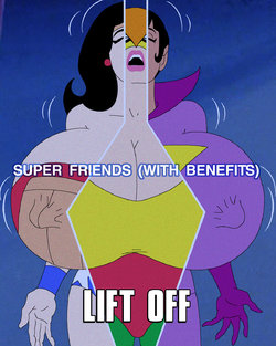 Super Friends with Benefits: Lift Off (short commission -- complete)