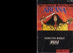 Arcana (1992) - SNES Manual