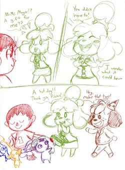 [SkitterLeaf] Happy Birthday Isabelle! (Animal Crossing)