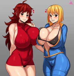 [JMG] Red & Blue (Girlfriend / Vault Girl)