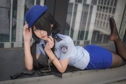 Momoko葵葵 - Tokisaki Kurumi Police Uniform