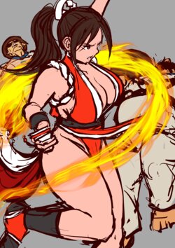 [Sanman-Drill] Mai Shiranui VS. Choi & Chang (KOF)