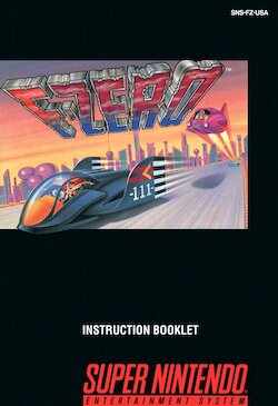 F-Zero - SNES Manual