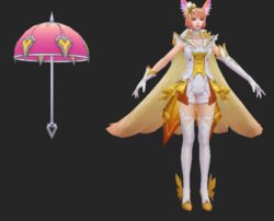 arena of valor character 3d model 002 Liliana Idol