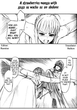 (C66) [TEX-MEX (Red Bear)] Ore Bitoppa Gag Manga Ichigou | A strawberries manga with gags as wacko as an abalone (Fate / Shisei Yon shiki Doujin) (Fate/stay night) [English] [Baiken]