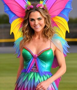 Rainbow Fairy, Keri Russell, Ai Generated.