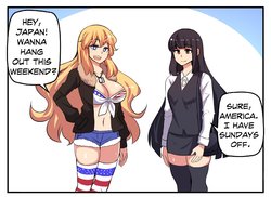 Japan-chan vs America-chan