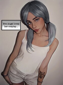 Eve Angel's cosplay (English) [AI Generated]