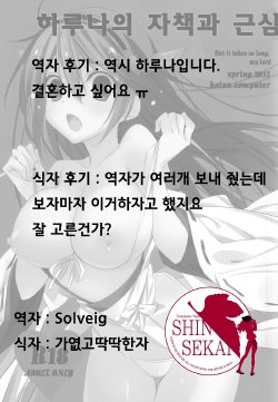 (COMIC1☆9) [koinu computer (Motoyon)] Hige to Fune  Syuu - But it takes so long, my lord | 하루나의 자책과 근심 (Kantai Collection -KanColle-) [Korean] [Team Shinsekai]